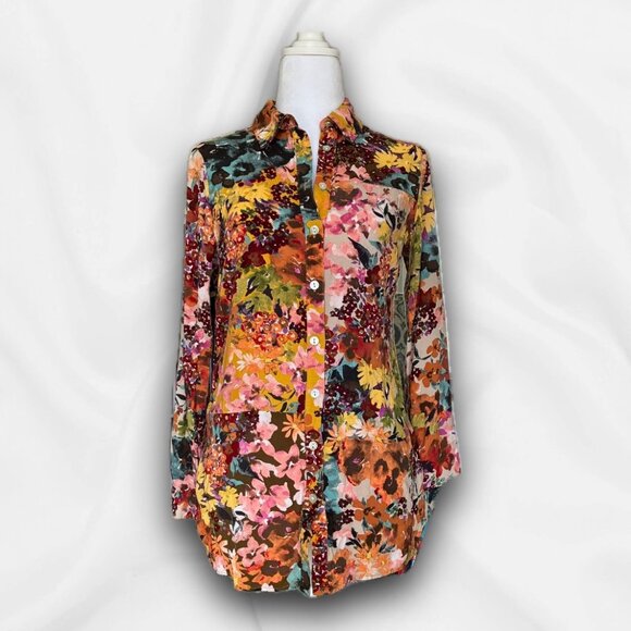 Fig & Flower Tops - Anthropologie Fig & Flower Blouse size Small Bohemian, Floral, Boho